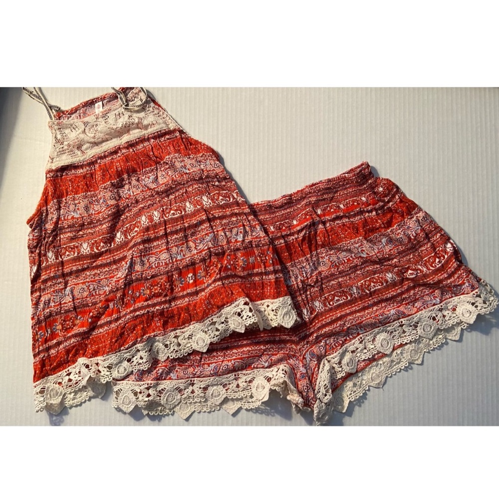 Xhilaration Tank Top and Shorts Set Size XL